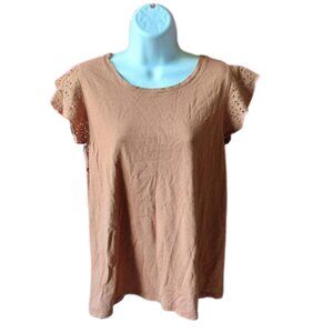 PENNINGTON' S Rusty Brown Cotton Blend Top Size X